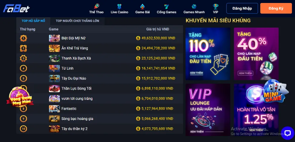 Banner quảng cáo các ưu đãi VZ99 Code